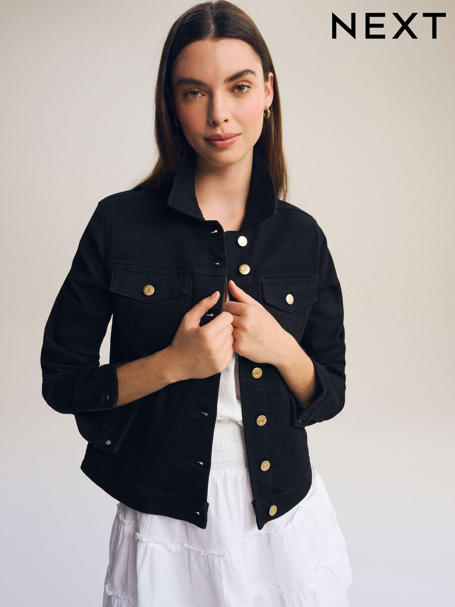 Women s Jackets Petite Black Cotton Clothing Next Luxembourg