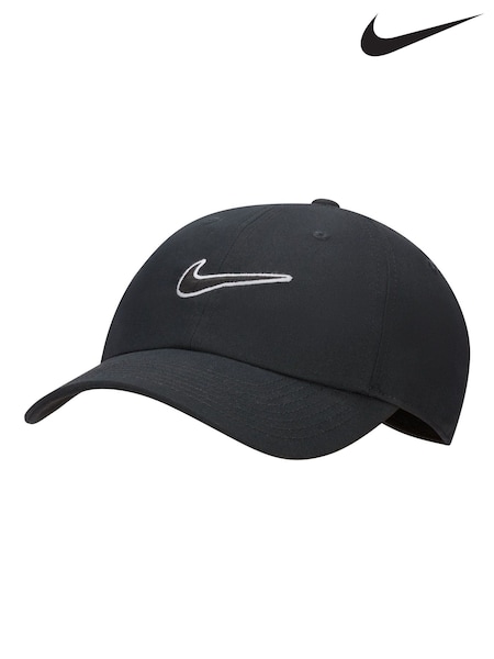 Negro - Nike Club Unstructured Swoosh Cap (D77178) | 28 €