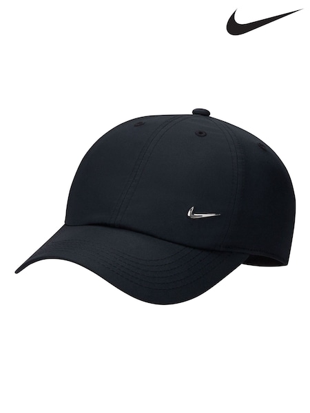 Nike Black Dri-FIT Kids Club Unstructured Metal Swoosh Cap (D77184) | €26