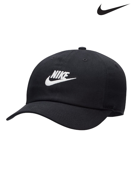 Nike Black Kids Club Unstructured Futura Wash 100% Cotton Cap (D77186) | 1,021 UAH