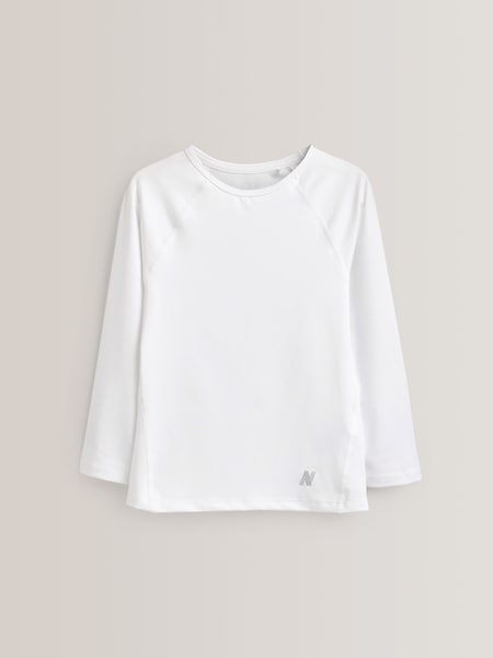 White Long Sleeve Base Layer (3-16yrs) (D77734) | €5 - €8
