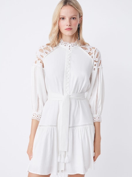 Suncoo Belted Broderie Mini Dress (D77907) | €121