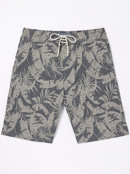 FatFace Grey Camber Leaf Print Swim Shorts (D78317) | €27