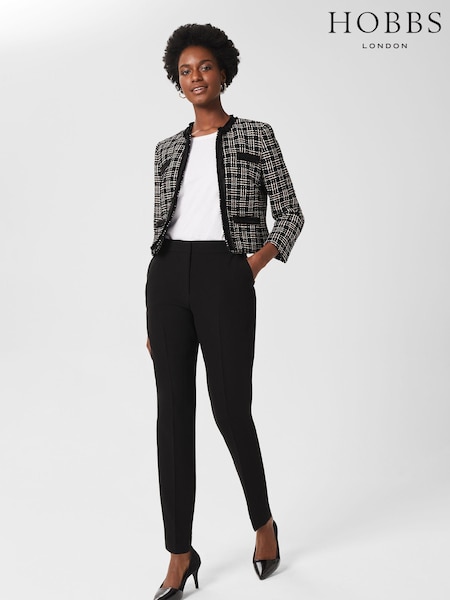 Hobbs Black Tapered Mel Trousers (D78464) | €126