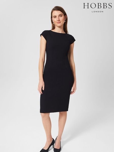 Hobbs Black Petite Mia Dress (D78470) | €83