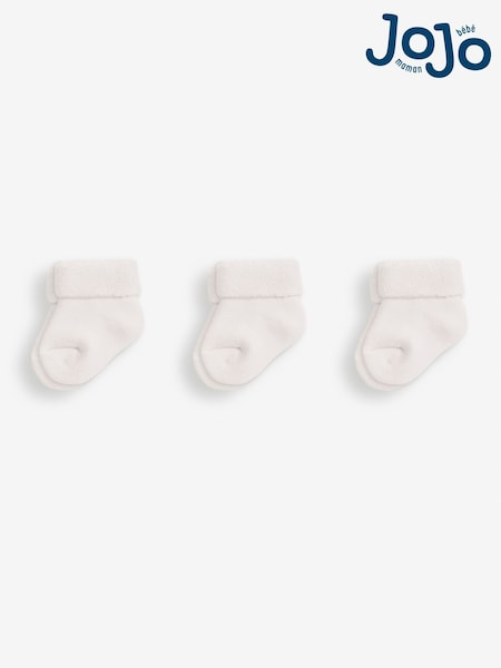 Weiß - JoJo Maman Bébé 3-Pack Baby Socks (D78630) | 9 €