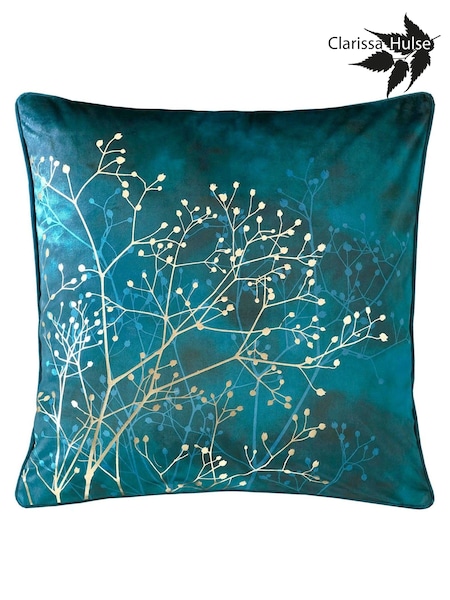 Clarissa Hulse Blue Gypsophilia Cushion (D78789) | 111 QAR
