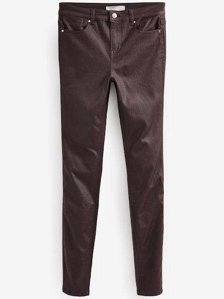 Berry Red Coated Skinny Jeans (D78825) | €7