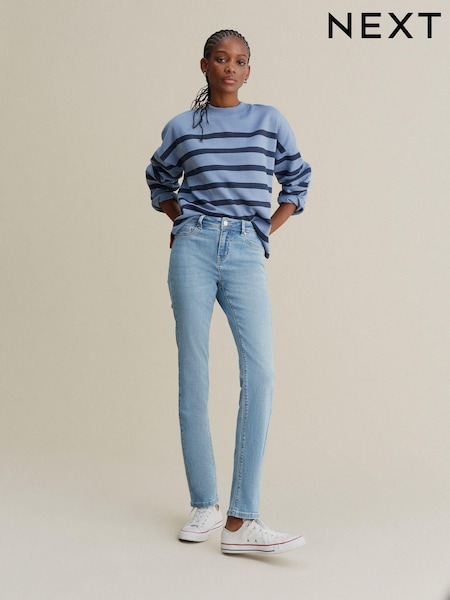 Albastru deschis - Denim Blugi elastică slim (D78835) | 106 LEI
