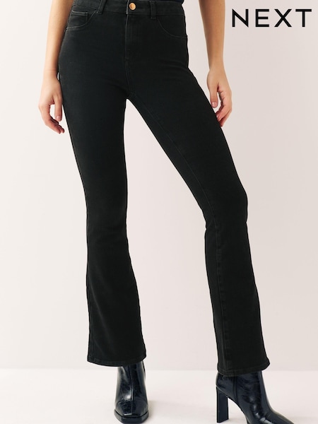 Verwaschenes Schwarz - 360° Stretch Flare Jeans (D78836) | 8 €
