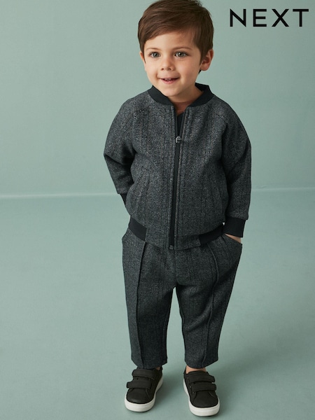 Gris foncé - Veste bomber en jersey et jogging Ensemble 2 pièces (3 mois-7 ans) (D78924) | € 13 - € 15