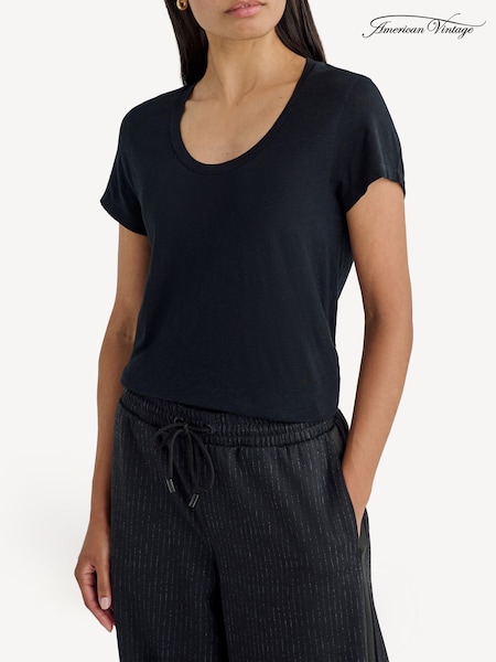 American Vintage Short Sleeve Scoop Neck T-Shirt (D79015) | €77