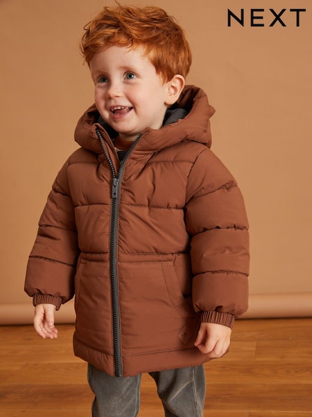 Brown Bear Padded Coat (3mths-7yrs) (D79021) | AED78 - AED92