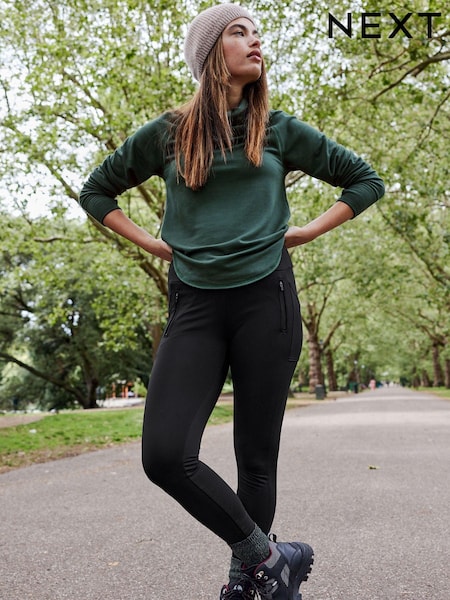 Black Next Elements Outdoor Shower Resistant Leggings (D79189) | €7