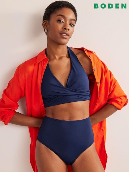 Albastru - Bikini de plajă cu talie înaltă Boden (D79259) | 198 LEI