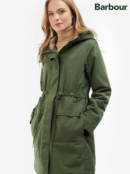 Barbour® Khaki Green Bowless Waterproof Jacket (D79320) | €140