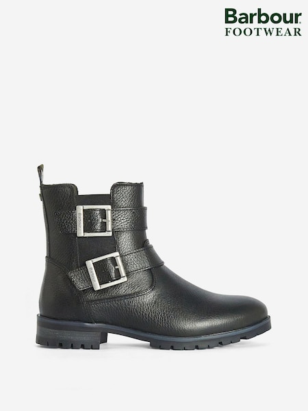 Barbour® Black Marina Double Buckle Ankle Boots (D79423) | €83