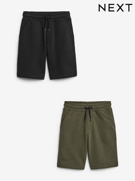 Schwarz/Khaki-Grün - Basic Shorts (3-16yrs) (D79786) | 17 € - 31 €