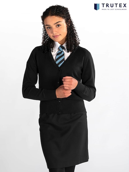 Trutex Black 100% Cotton School Cardigan (D79790) | € 16 - € 20