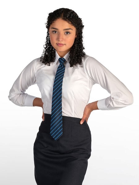 Trutex Long Sleeve Fitted White School Shirt (Twin pack) (D79796) | € 13 - € 14