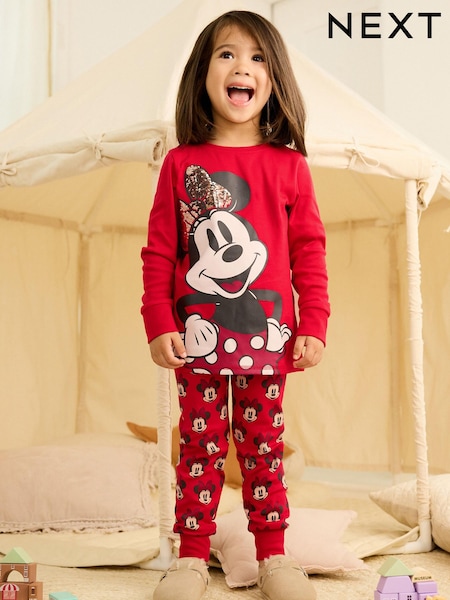 Red Disney Minnie Mouse Pyjamas (9mths-10yrs) (D79842) | € 9 - € 11