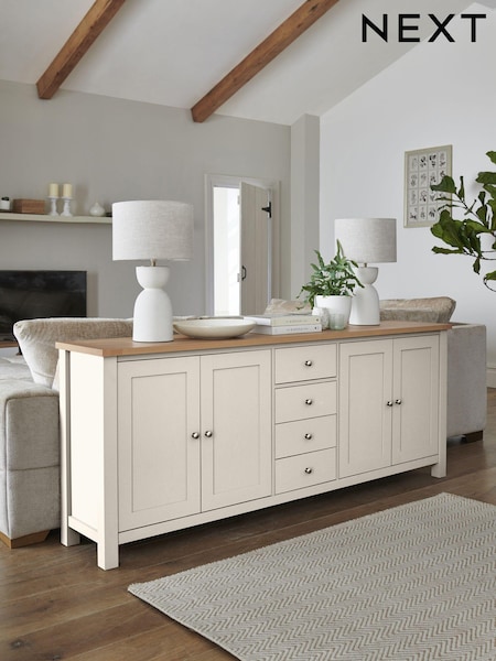 Cream Malvern Oak Effect Sideboard (D80020) | €725