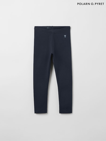 Polarn O. Pyret Blue Organic Cotton Blend Leggings (D80124) | R$ 140 - R$ 160