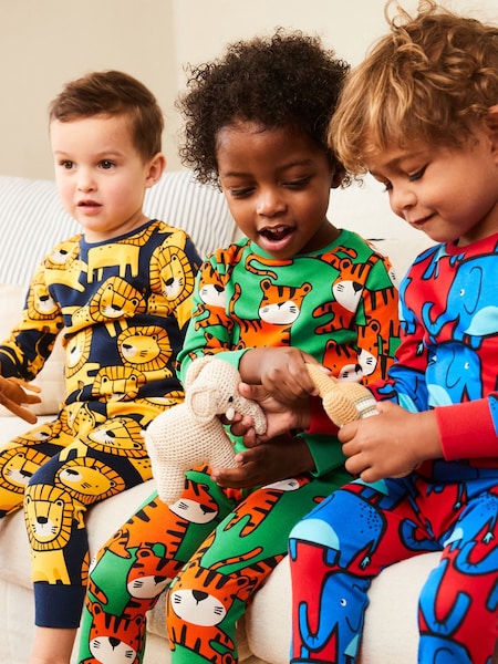Svetla z živalskim potiskom - Snuggle Pyjamas 3 Pack (9mths-8yrs) (D80516) | € 29 - € 36