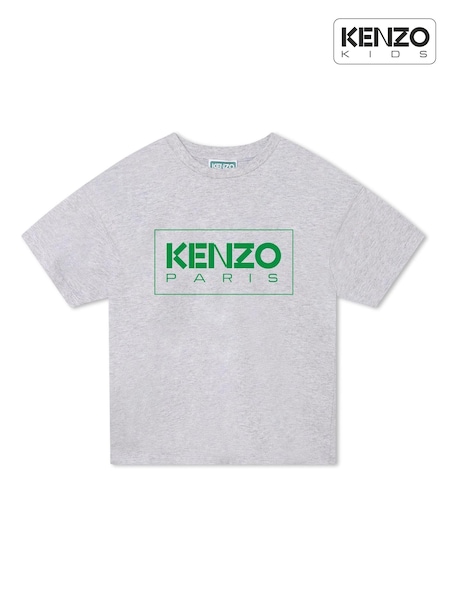 KENZO KIDS Grey Logo T-Shirt (D80851) | €33 - €36