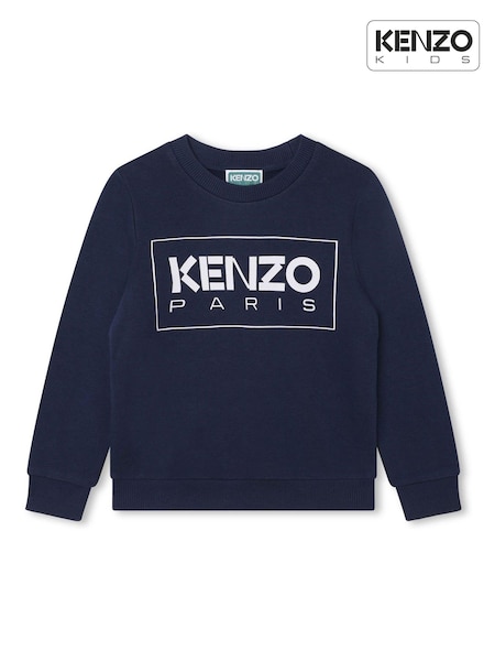 KENZO KIDS Navy Blue Logo Sweatshirt (D80856) | €61 - €67