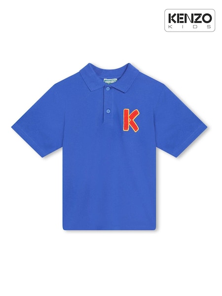 KENZO KIDS Blue K Logo Poloshirt (D80858) | €59 - €72