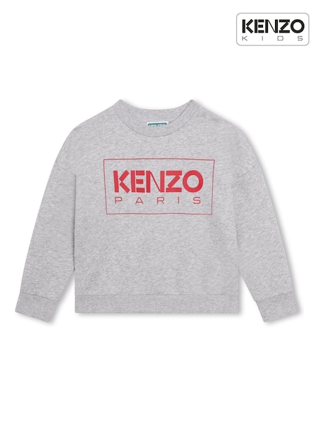 Kenzo Kids Grey Logo Sweatshirt (D80866) | AED300 - AED329