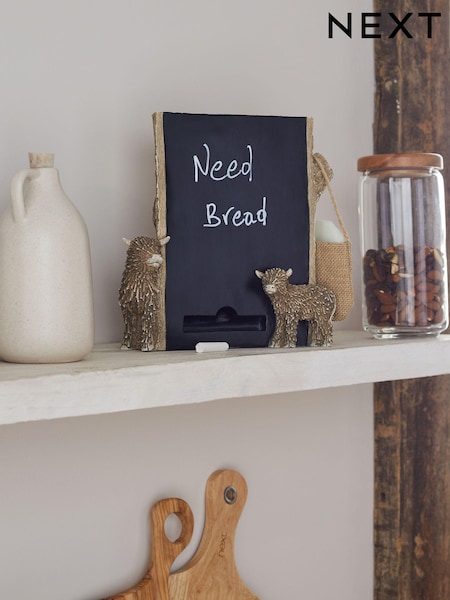 Natural Hamish The Highland Cow Chalkboard (D81123) | OMR13
