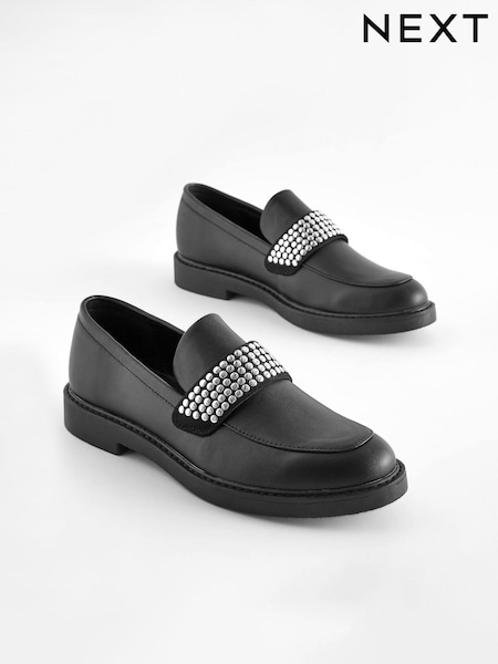 Black Forever Comfort® Stud Loafers (D81469) | €9