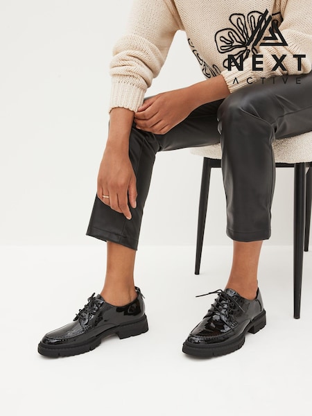 črna - Forever Comfort® Chunky Sole Lace-Up Shoes (D81478) | € 22