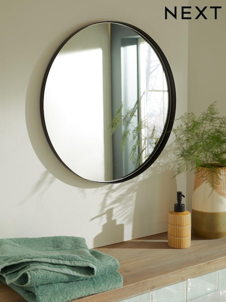 Black Round Wall Mirror (D82023) | €63