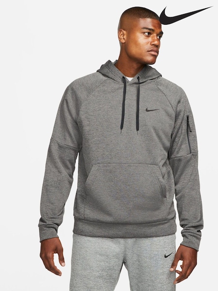 Kol Grå - Nike Therma-fit Pullover Training Hoodie (D82429) | kr1 370