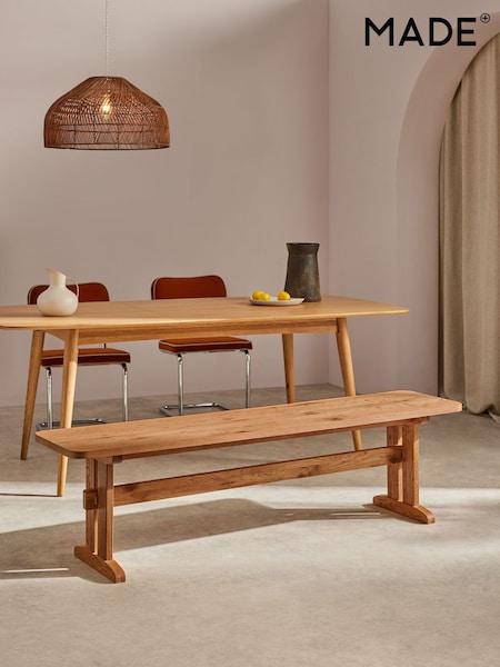 MADE.COM Oak Quinn Dining Bench (D82552) | €441