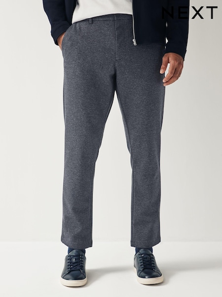 Navy Blue Slim Smart Motion Flex Stretch Trousers (D82902) | €7