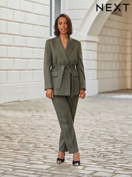 Green Tailored Taper Trousers (D83307) | €10