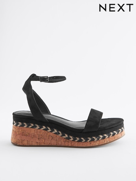 Schwarz - Forever Comfort® Low Cork Wedges (D83482) | 13 €