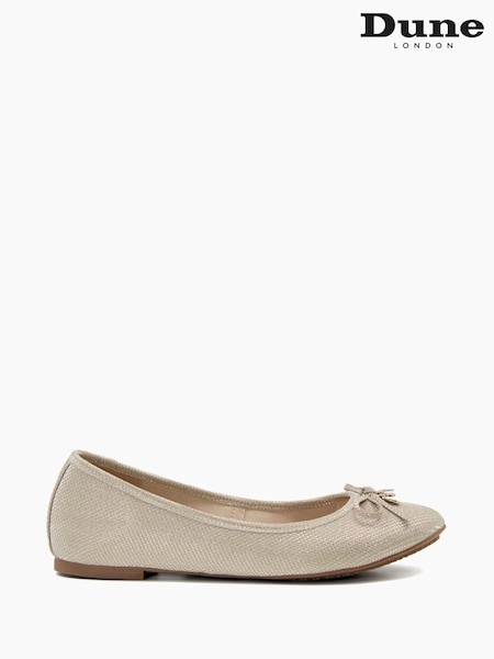 Dune London Gold Hallo Charm Trim Shoes (D83602) | €21
