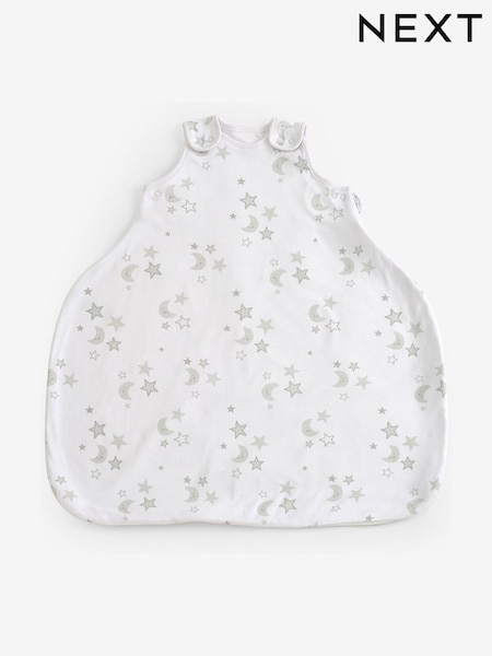 White Grey Moon & Stars Hip Dysplasia 100% Cotton Sleep Bag (D83611) | AED130 - AED148