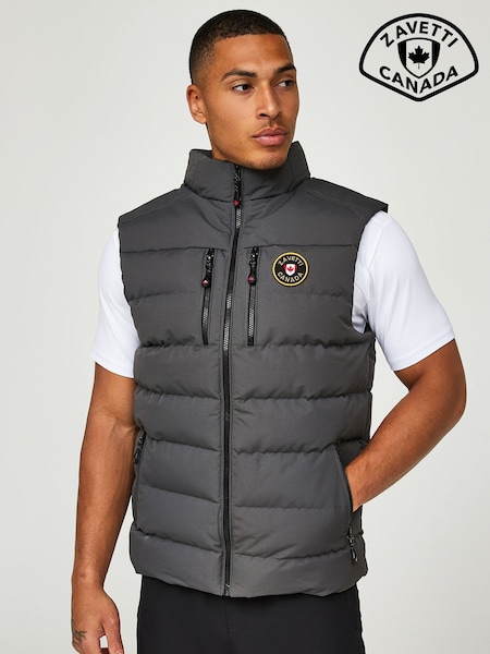 Asphalt - Zavetti Canada Mens Oshawa 3.0 Tech Puffer Gilet (D83825) | € 76