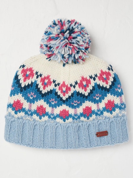 FatFace Blue Isla Fairilse Bobble Hat (D83854) | €14.50