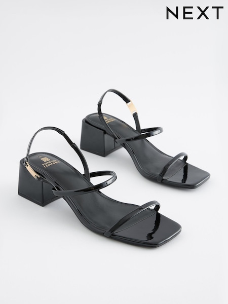 Black Regular/Wide Fit Forever Comfort® Slingback Hardware Sandals (D84033) | €8