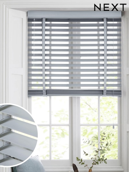 Grey 50mm Slat Venetian Blinds (D84286) | €53 - €132
