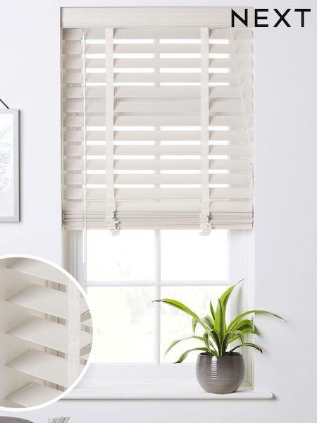 Malvern Cream 50mm Slat Venetian Blinds (D84289) | €53 - €132