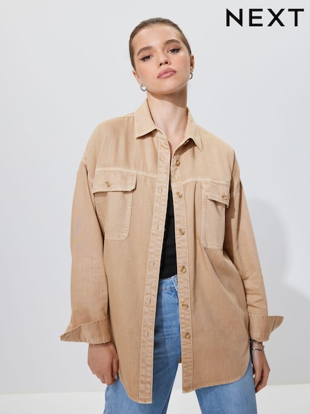 Neutral Oversized Denim Shirt (D84896) | €6