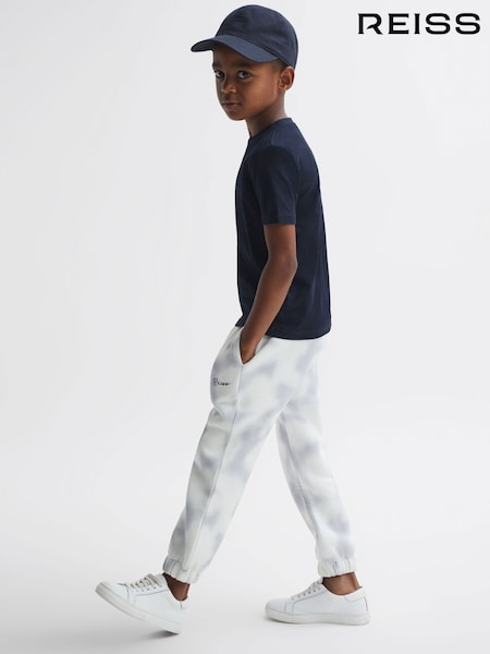Reiss Blue Cassius 9-12 yrs Cotton Tie Dye Joggers (D85452) | AED274